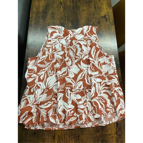 A New Day Tie Neck Sleeveless Floral Print Top, - Picture 10 of 10